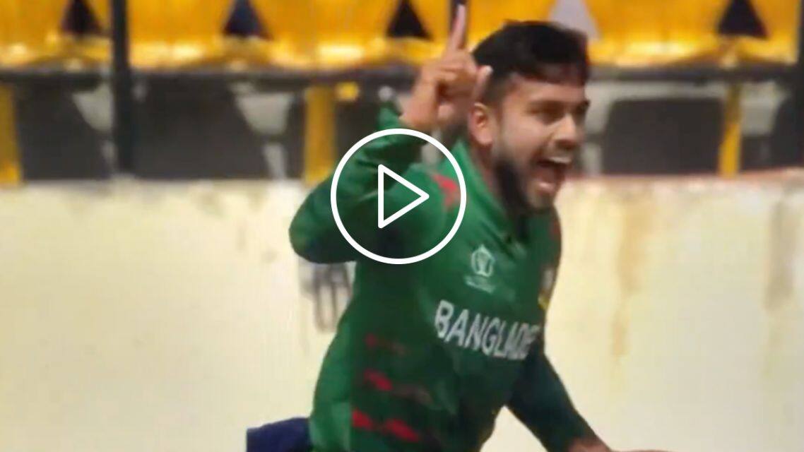 [Watch] Mehidy Hasan 'Foxes' Hashmatullah Shahidi to Push AFG on Back-Foot